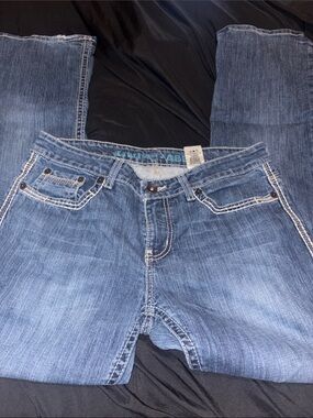 Cruel Denim Light Blue Boot Cut Jeans with Contrast Stitching